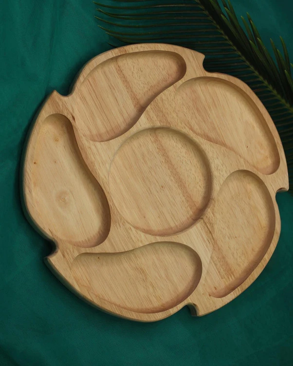 اردو خوری چوبی 5 تیکه مدل خورشید M001