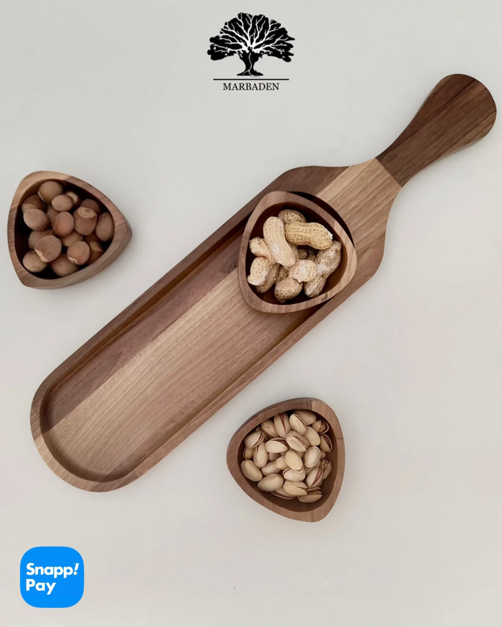 اردو چوبی تخته راکتی با سه پیاله مثلث (چوب گردو) Panamera