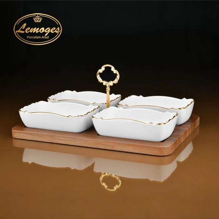 اردوخوری مستطیل موج ۴ خانه لمون