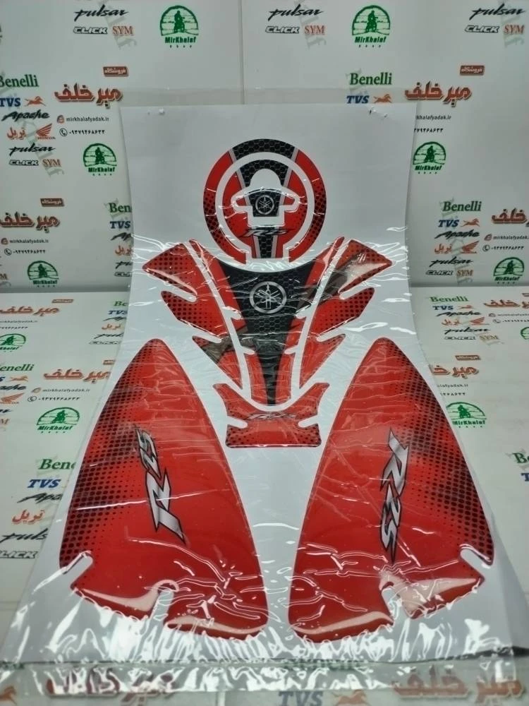 ارم (برچسب) پد کامل ژله ای موتور یاماها r 25 ار قرمز