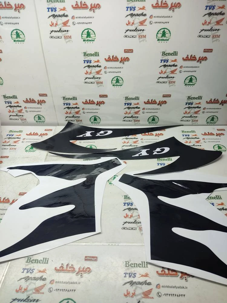 ارم (برچسب) کامل موتور تریل gy جی وای مشکی