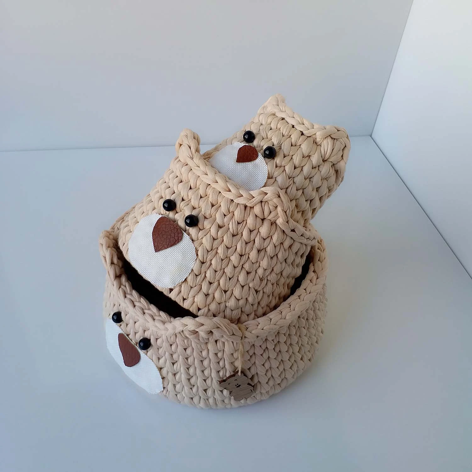 ارگانایزرکودک طرح خرسی مدل تریکو کد BEAR-02 مجوعه 3 عددی