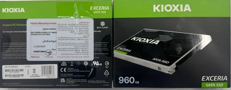اس اس دی توشیبا کیوکسیا ssd toshiba kioxia 960GB