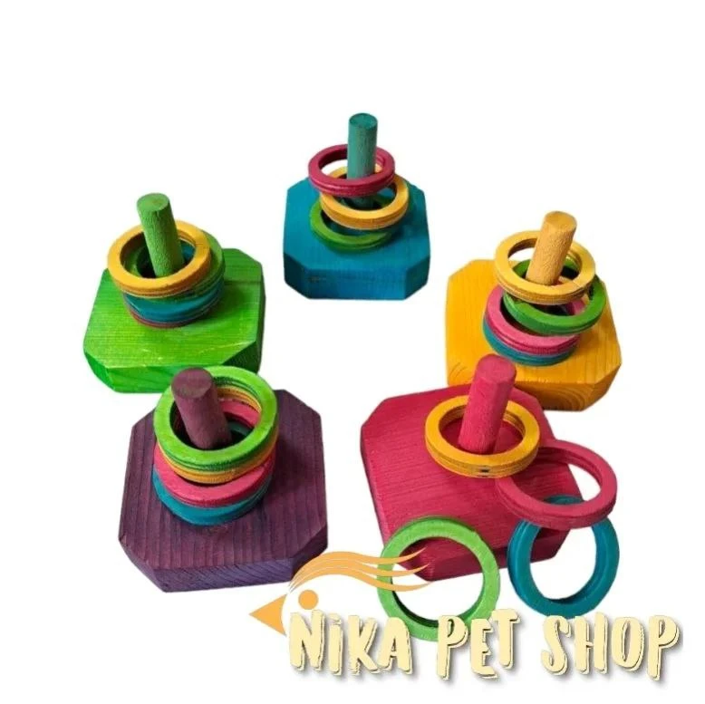 اسباب بازی حلقه و میله تمام چوب
