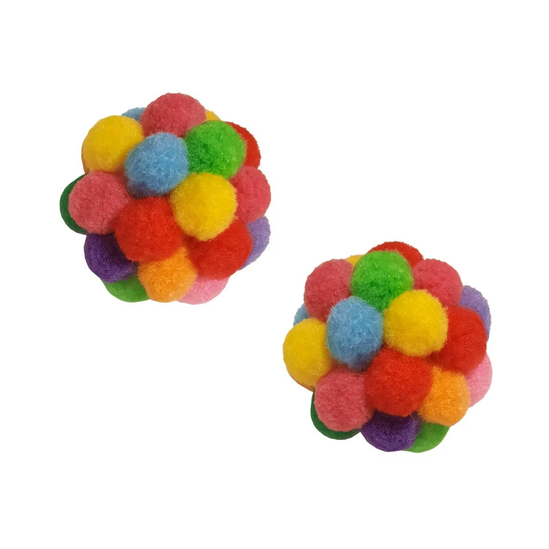 اسباب بازی سگ و گربه مدل pom pom (مجموعه 2 عددی)