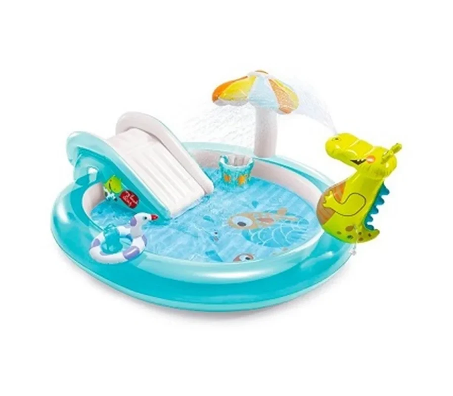 استخر بادی کودک سرسره دار اینتکس intex 57165