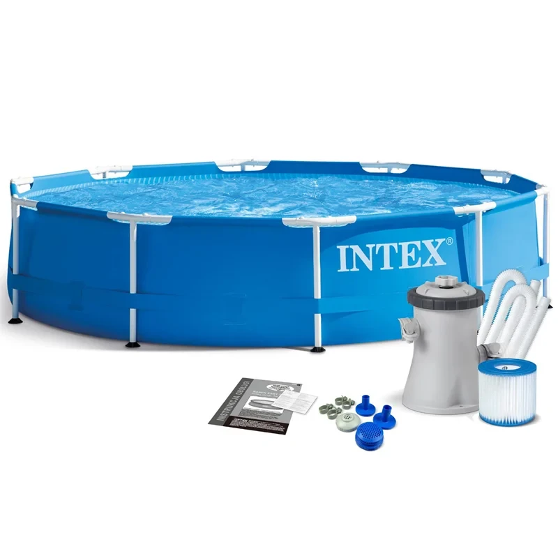 استخر پیش ساخته فریمی اینتکس با پمپ تصفیه intex 28202