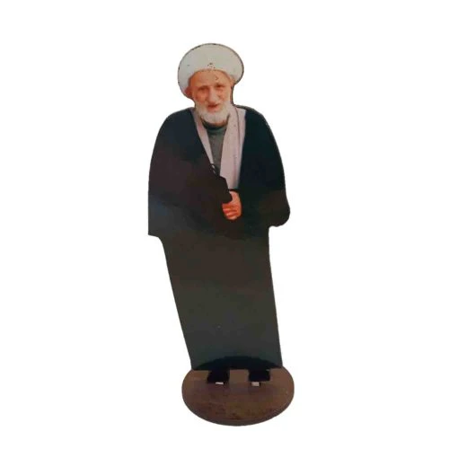 استند(آیت الله بهجت) تندیس کوچک رومیزی قابل استفاده به صورت دکوری در محل کارومنزل کد 20700608