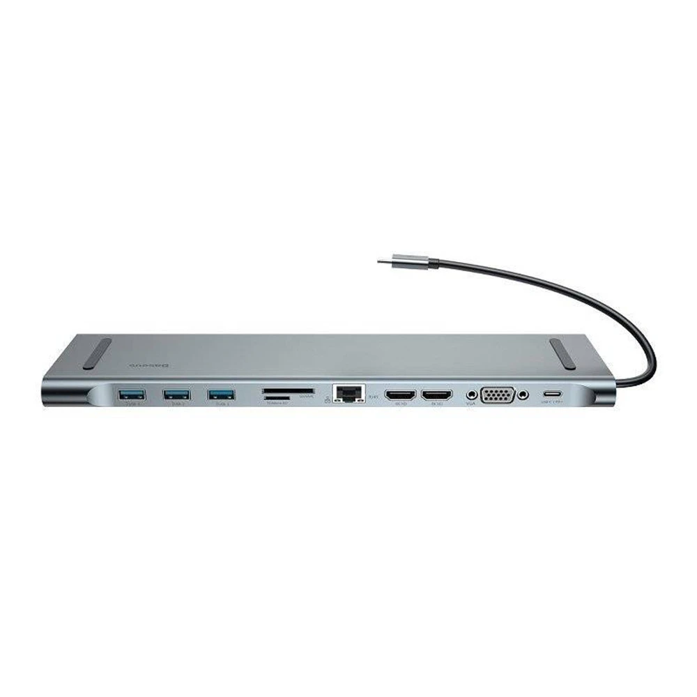 استند و هاب 11 پورت بیسوس Baseus Enjoyment MacBook / notebook Stand HUB CATSX-G0G