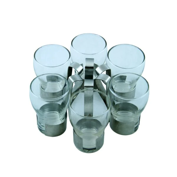 استکان مدل اوشن نقره‌ای کد N-331