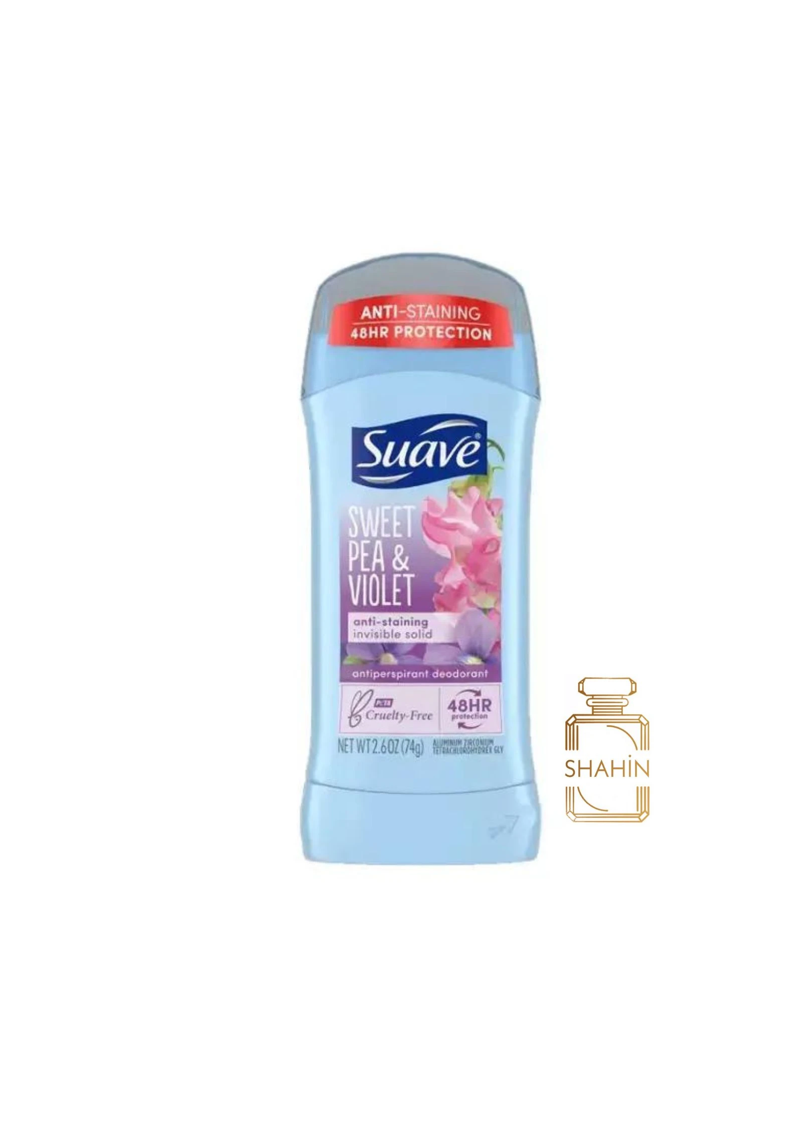 استیک صابونی ضد تعریق زنانه سواو مدل اسویت&ویولت Suave Stick Antiperspirant Sweet Pea&Violet