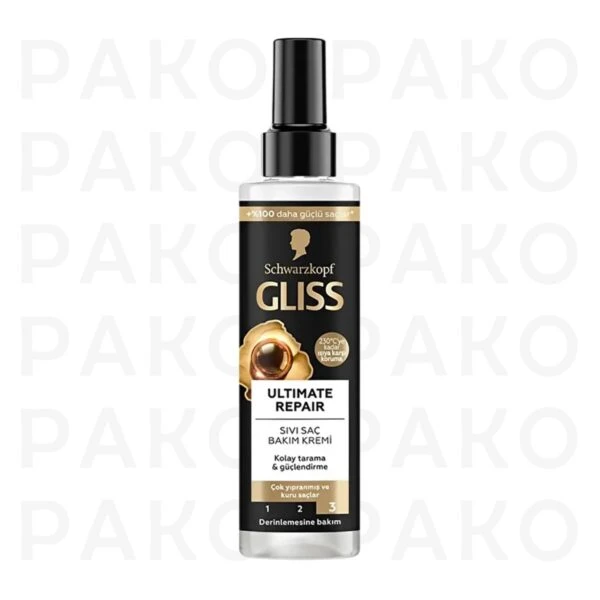 اسپري دوفاز و ضد حرارت گليس مناسب موهاي خيلي آسيب ديده و خشك gliss