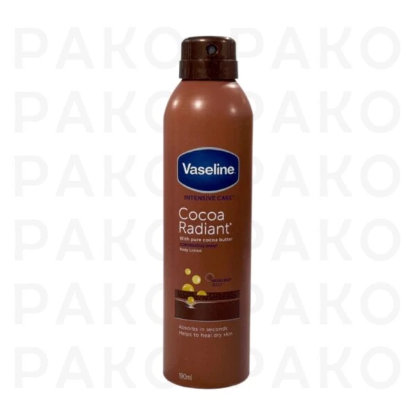 اسپري لوسيون بدن وازلين مدل Cocoa Radiant حجم 190 ميل vaseline