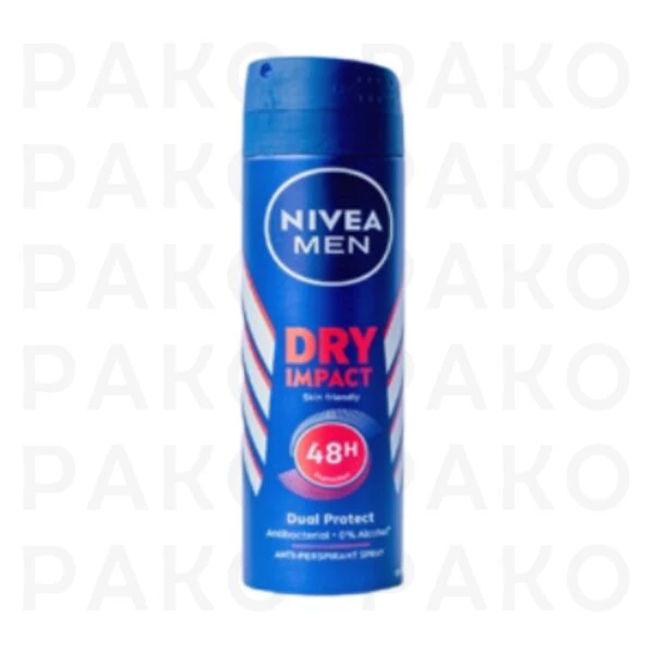 اسپري مردانه نیوا مدل DRY IMPACT 150ml nivea