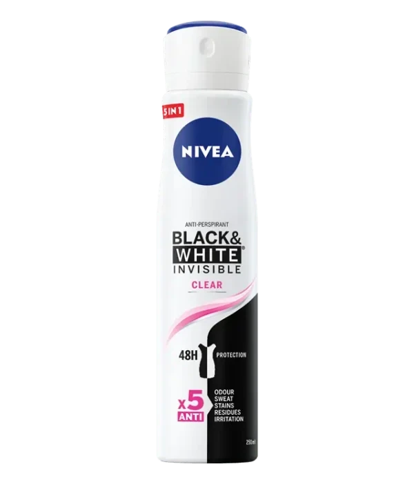 اسپری بدن 48 ساعته BLACK & WHITE INVISIBLE ORIGINAL زنانه نیوآ
