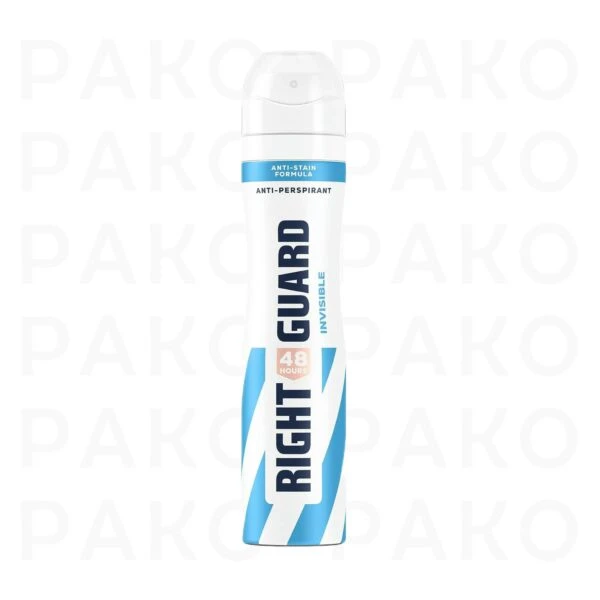 اسپری بدن زنانه رایت گارد Right Guard مدل Invisible حجم 250 میل