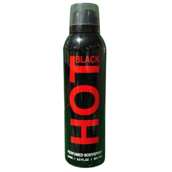 اسپری بدن هات بلک HOT BLACK حجم 200 میل