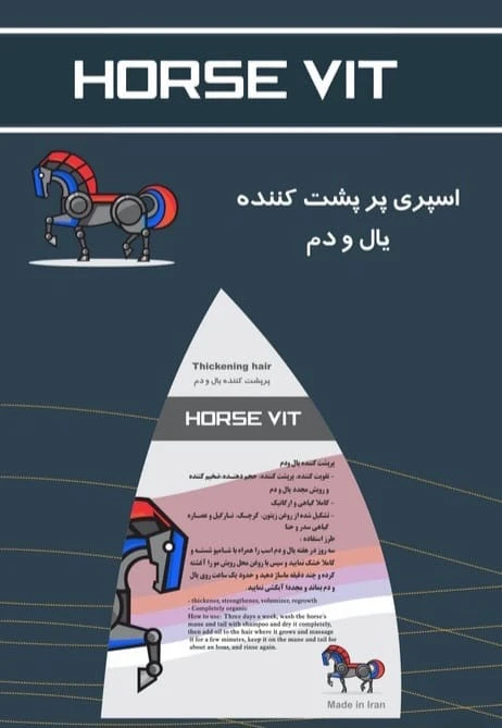 اسپری حجم دهنده و پر پشت کننده یال و دم