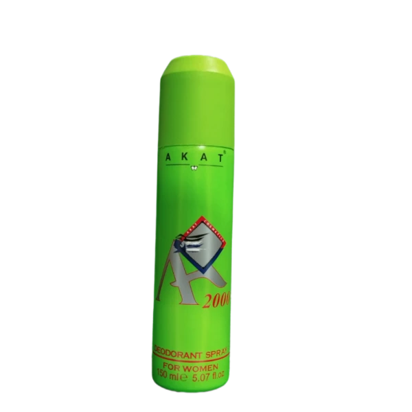 اسپری خوشبو کننده بدن آکات (اکات) سبز DEODORANT SPRAY AKAT حجم 150میل اصلی