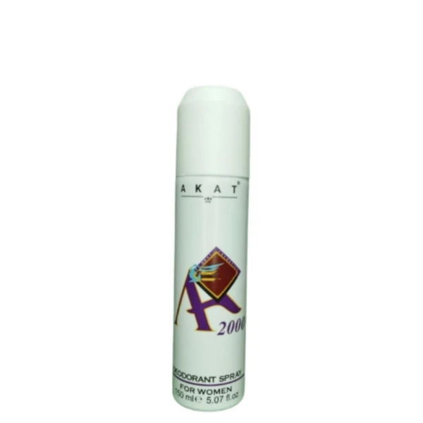 اسپری خوشبو کننده بدن آکات (اکات) سفید DEODORANT SPRAY AKAT حجم 150میل اصلی