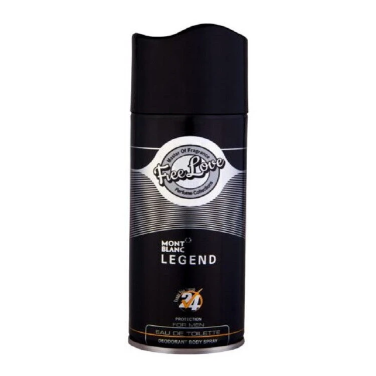 اسپری خوشبو کننده بدن مردانه فری لاو مدل MONT BLANC LEGEND حجم 200 میلی لیتر