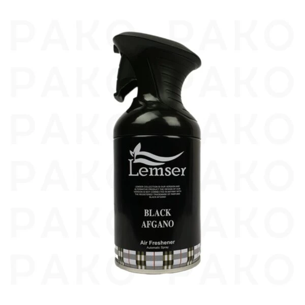 اسپری خوشبو کننده هوا لمسر مدل BLACK AFGANO حجم 250 میلی لیتر lemser
