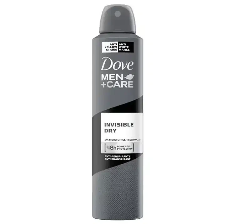 اسپری دئودورانت داو Dove مردانه مدل Invisible Dry حجم 250 میل اصل و اورجینال