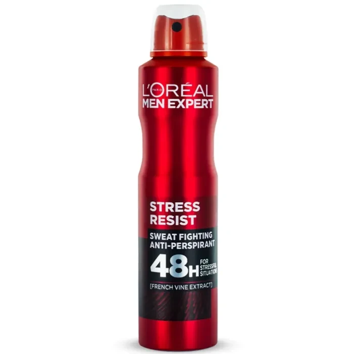 اسپری دئودورانت لورال Loreal مردانه مدل Stress Resist حجم 250 میل