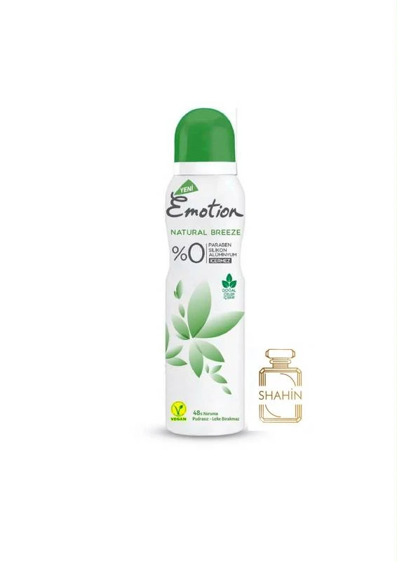 اسپری دئورانت زنانه نترال بیریز اموشن ۱۵۰میل Emotion Natural Breeze Deorant Spray