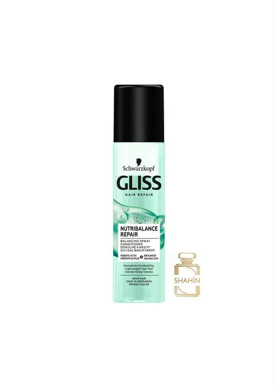 اسپری دوفاز ضدریزش و ترمیم کننده مو گلیس Gliss Nutribalance Repier Spray