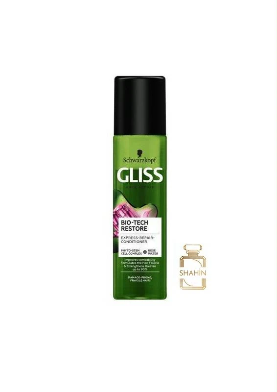 اسپری دوفاز مخصوص موهای ضعیف و آسیب دیده گلیس Gliss Bio-tech Restore Spray