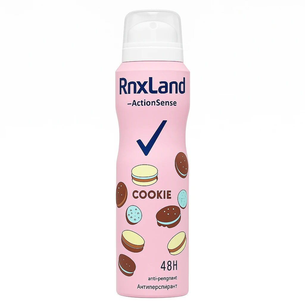 اسپری زنانه رنکسلند Rnxland رایحه Cookie حجم 150 میل اصل و اورجینال