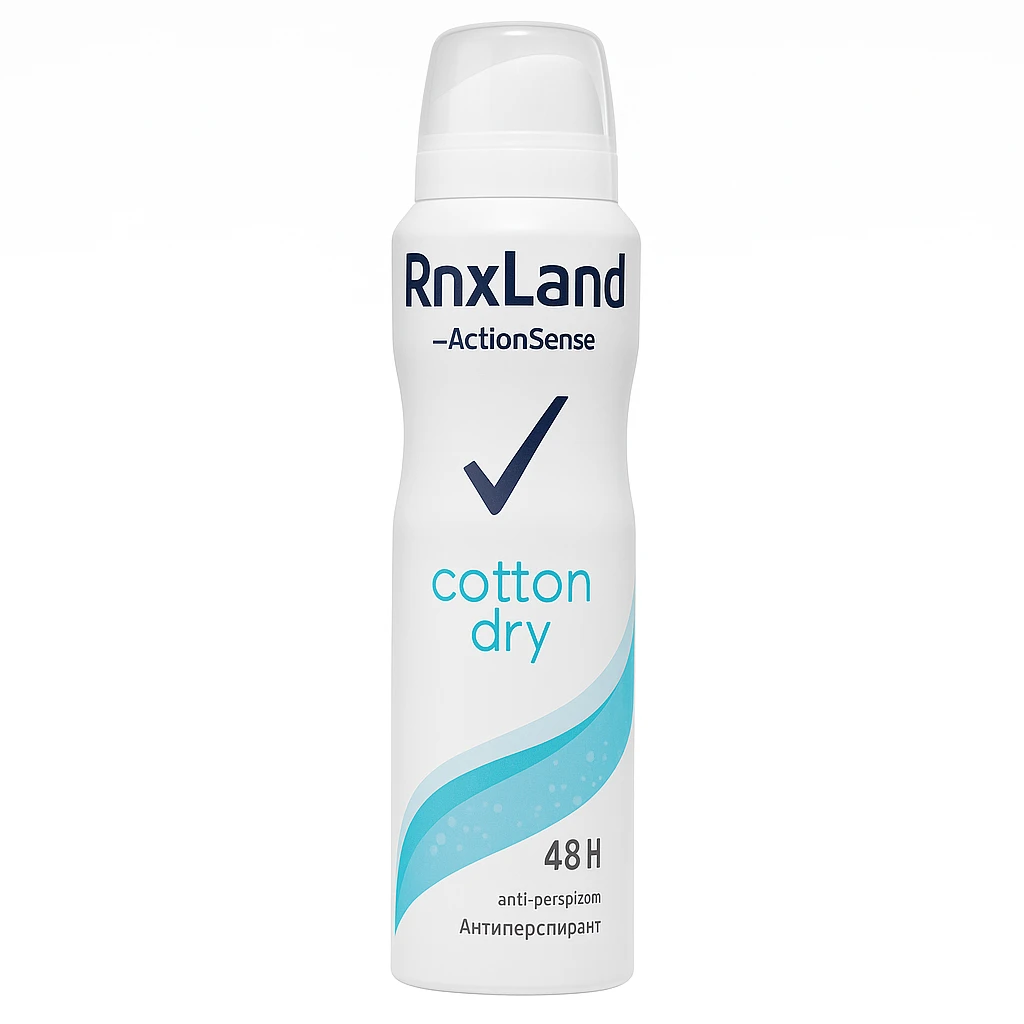اسپری زنانه رنکسلند Rnxland رایحه Cotton Dry حجم 150 میل اصل و اورجینال