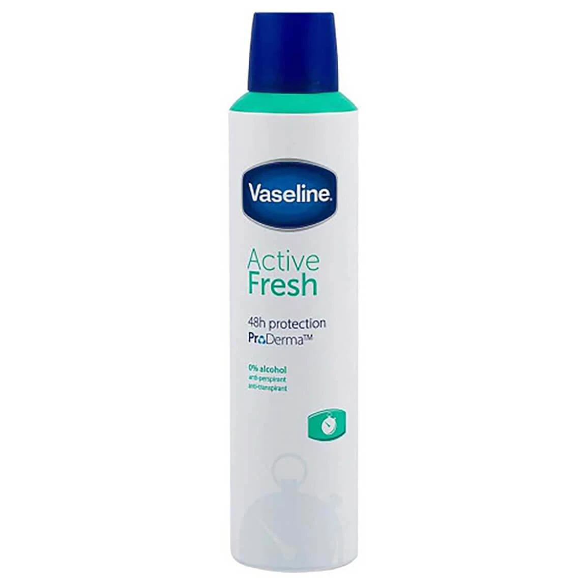 اسپری ضد تعریق بدن وازلین مدل Active Fresh حجم 250 میل