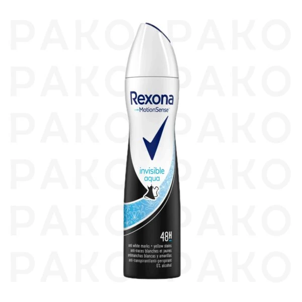 اسپری ضد تعریق رکسونا مدل invisible aqua rexona