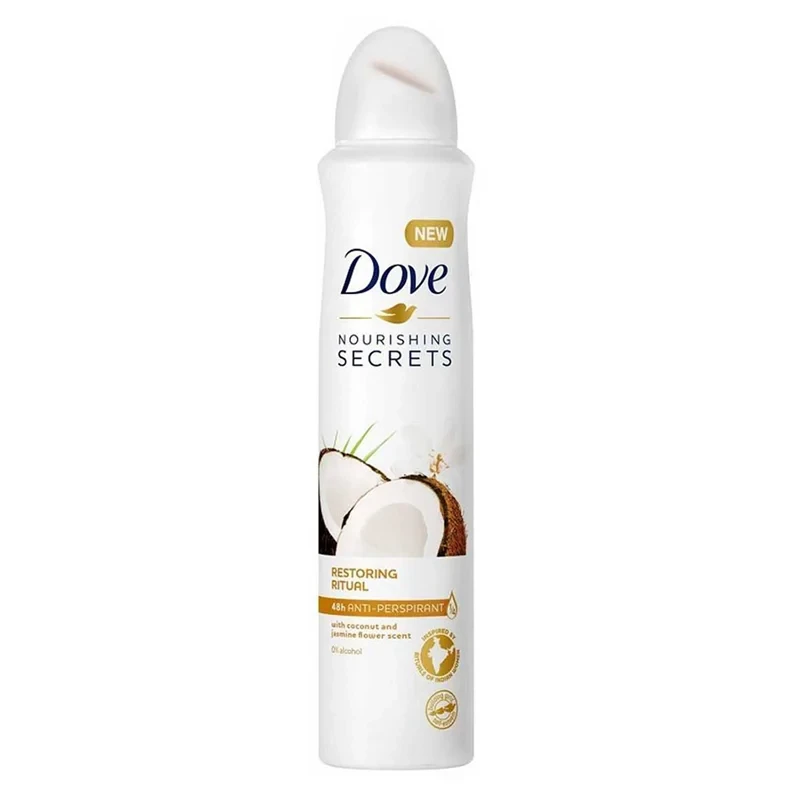 اسپری ضد تعریق زنانه DOVE با رایحه نارگیل و یاس