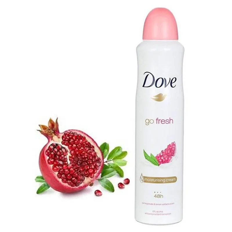 اسپری ضد تعریق زنانه DOVE مدل GO FRESH با رایحه انار