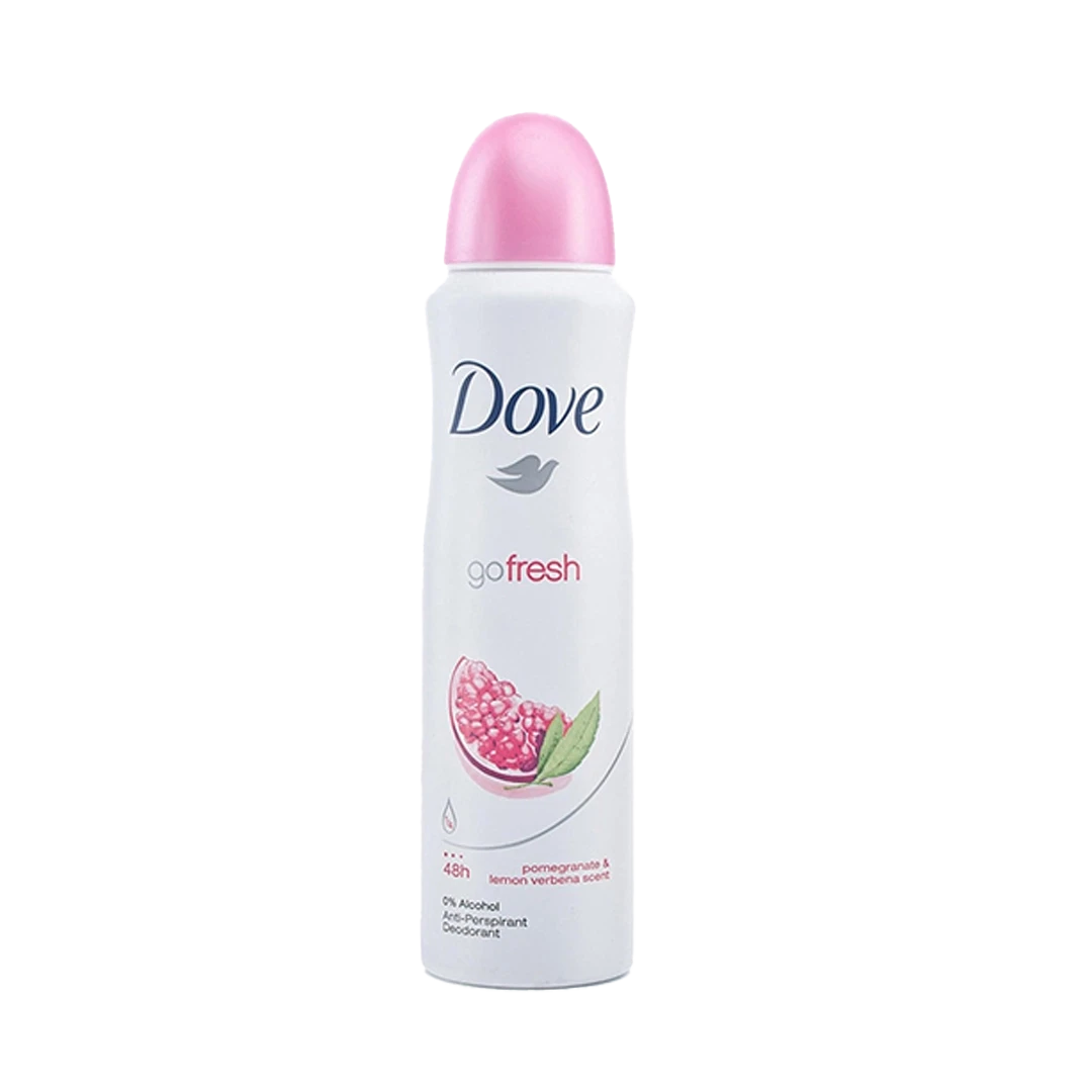 اسپری ضد تعریق زنانه داو مدل Go Fresh با عصاره انار و به لیمو pomegranate & lemon verbena scent