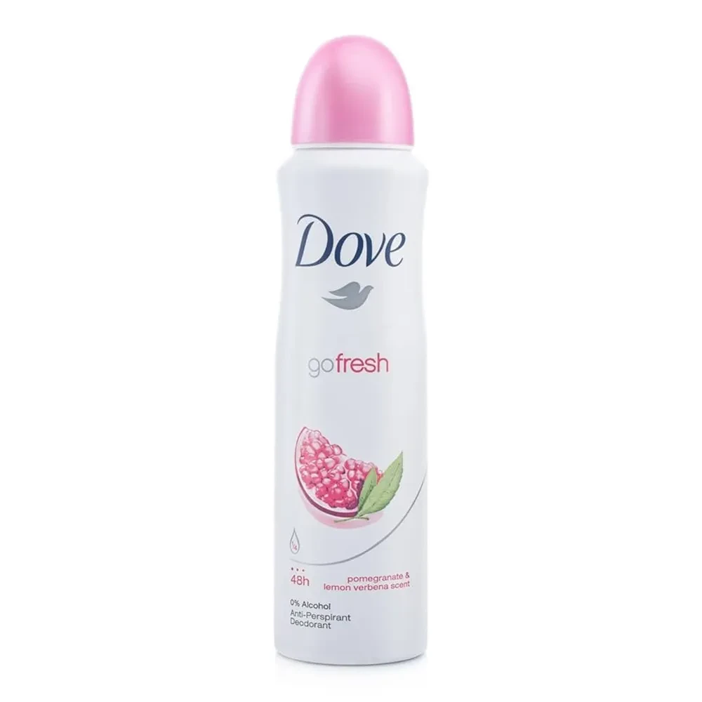 اسپری ضد تعریق زنانه داو مدل Go Fresh رایحه انار و به لیمو حجم 150 میل