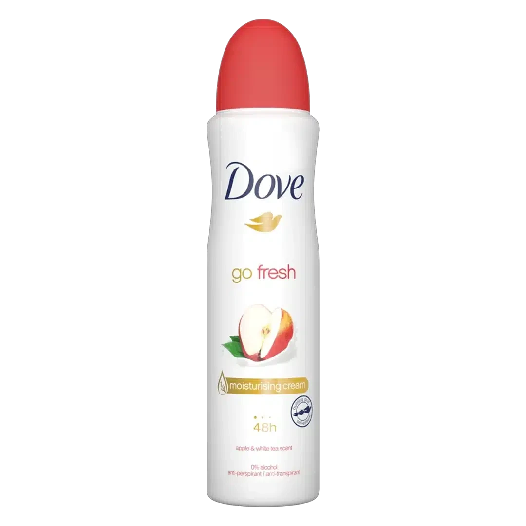 اسپری ضد تعریق زنانه داو مدل go fresh عصاره سیب و چای سفید apple & white tea scent