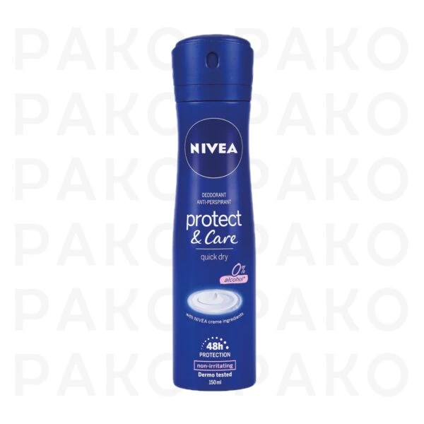 اسپری ضد تعریق زنانه نیوا protect and care حجم 150 nivea