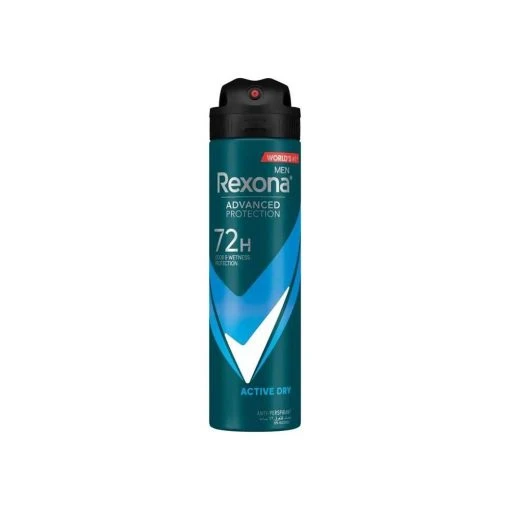 اسپری ضد تعریق مردانه رکسونا مدل Advanced Protection Active Dry – 72 ساعته