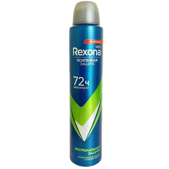 اسپری ضد تعریق مردانه رکسونا مدل EXTREME PROTECTION حجم ۲۰۰ میل ۷۲ ساعته