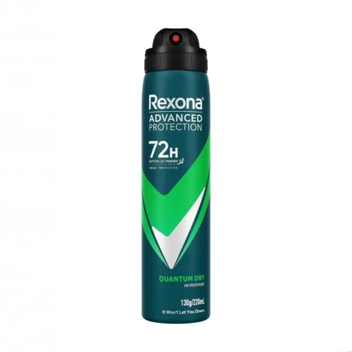 اسپری ضد تعریق مردانه رکسونا مدل Quantum Dry Advanced Protection – 72 ساعته