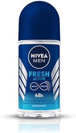 اسپری ضد تعریق مردانه نیوا مدل Fresh Active – محافظت 48 ساعته با عصاره‌های دریایی