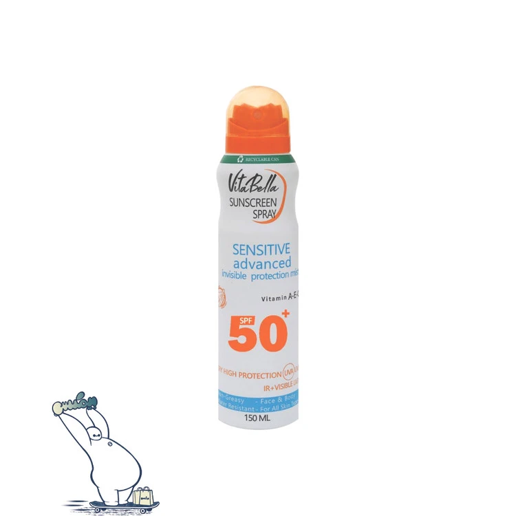 اسپری ضدآفتاب بی‌ رنگ ویتابلا با SPF30/50 محافظتی اورجینال