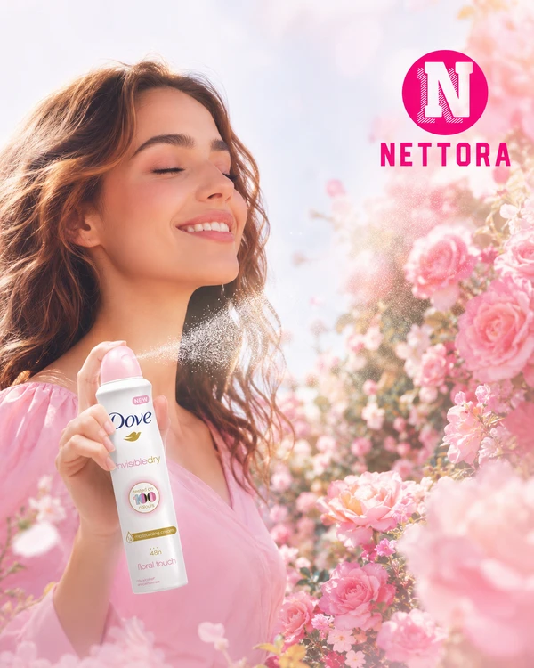 اسپری ضدتعریق داو اینویزیبل درای فلورال تاچ صد گل سر صورتی 250 میل (Dove Invisible Dry Floral Touch)