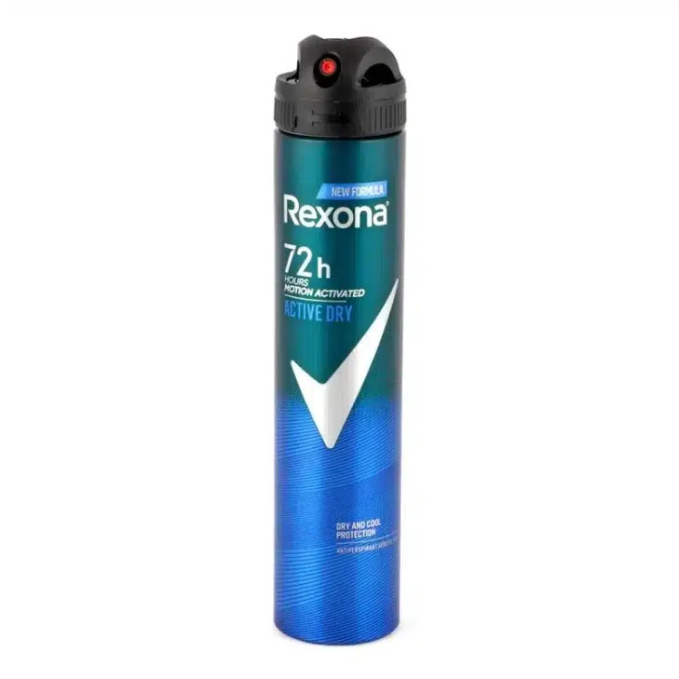 اسپری ضدتعریق مردانه رکسونا 72ساعته مدل Active Dry – فرمول جدید