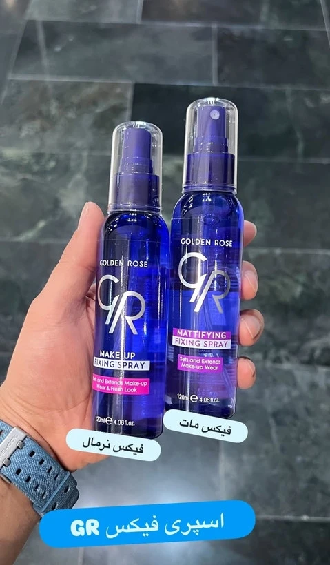 اسپری فیکس کننده گلدن رز(مات،ساده)