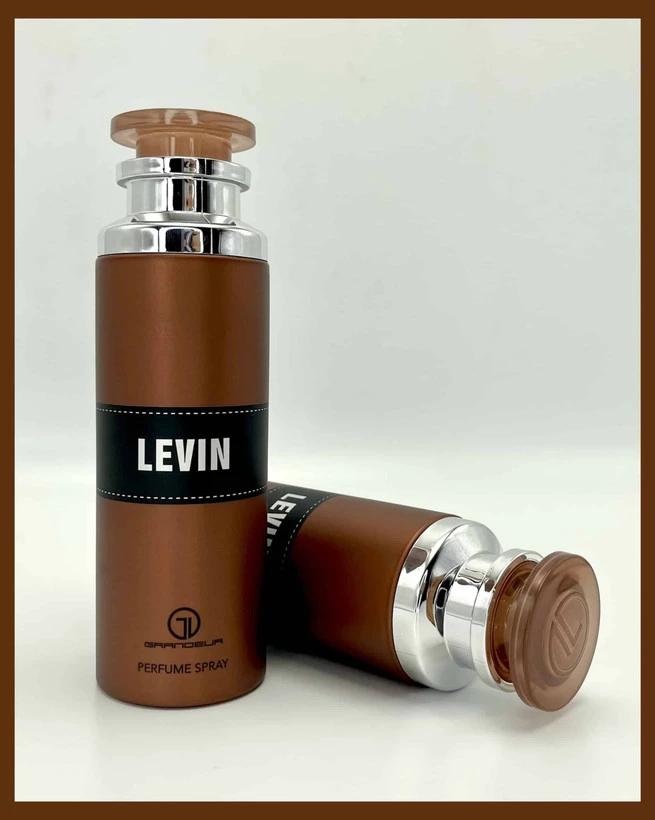 اسپری لباس و ضد تعریق مردانه گرندیور لجند قهوه ای GRANDEUR LEVIN